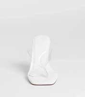 Sleek And Stunning Thong Stiletto Mules