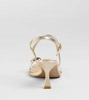 Fabulous Strut Strappy Kitten Heels