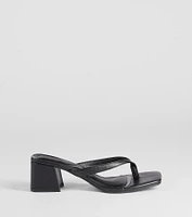 Elevated Chic Thong-Strap Mules