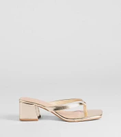 Elevated Chic Thong-Strap Mules