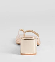 Elevated Chic Thong-Strap Mules