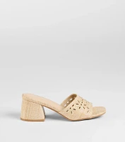 Perfect Pair Cutout Block Heel Mules