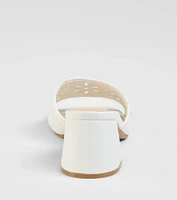 Perfect Pair Cutout Block Heel Mules