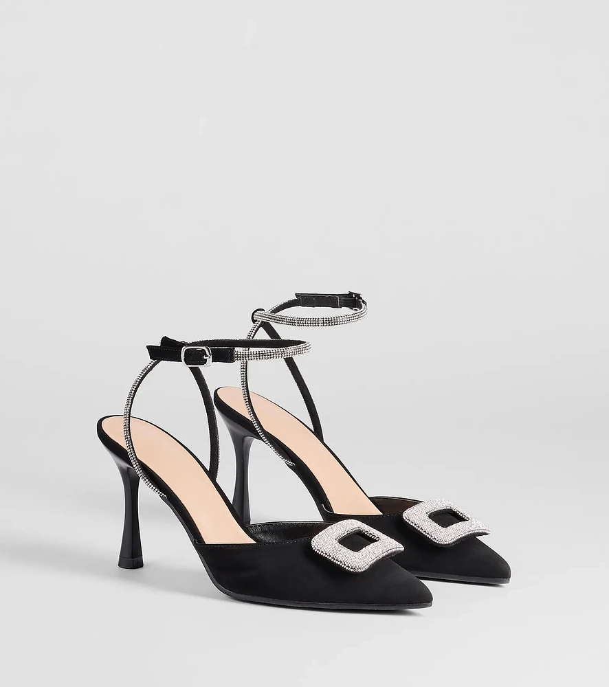 Luxe Night Out Rhinestone Stiletto Pumps