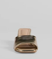 Chic Upgrade Basic Block Heel Mules
