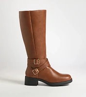 Effortlessly Edgy Under-The-Knee Boots