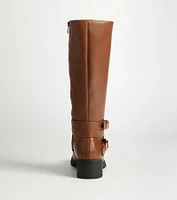Effortlessly Edgy Under-The-Knee Boots