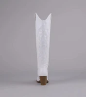 Lone Star Girl Knee High Cowboy Boots