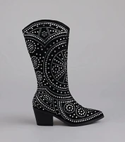 Glam Strut Rhinestone Cowboy Boots