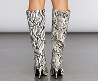 Slither Style Stiletto Boots