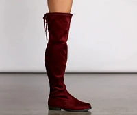 Simply Stylish Flat Over The Knee Boots