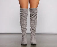Stylish Must-Have Over The Knee Block Heel Boots