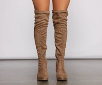 Stylish Must-Have Over The Knee Block Heel Boots