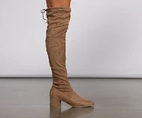 Stylish Must-Have Over The Knee Block Heel Boots
