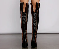 Trend Alert Over The Knee Block Heel Boots