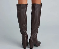 Western Vibes Faux Leather Boots