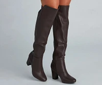 Western Vibes Faux Leather Boots