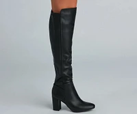 Western Vibes Faux Leather Boots