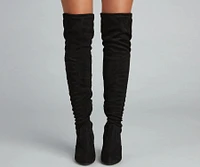 Long Story Short Faux Suede Boots