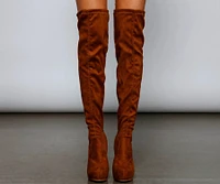 Fall Vibes Over-The-Knee Stiletto Boots