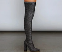 Bring The Shine Over Knee Boots