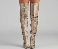 The Chic Standard Snake Boots
