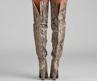 The Chic Standard Snake Boots