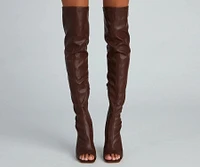 Sleek And Stunning Faux Leather Boots