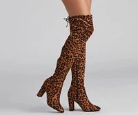 Leopard Love Over-The-Knee Boots