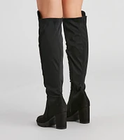 Control Over The Knee Lug Boots