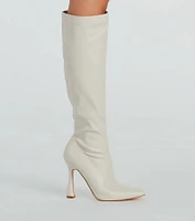 Perfect Day Faux Leather Under-The-Knee Boots