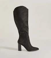 Chic Statement Faux Suede Knee-High Boots