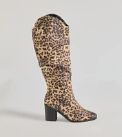 Strut Style Slouched Under-The-Knee Boots