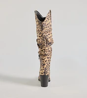 Strut Style Slouched Under-The-Knee Boots