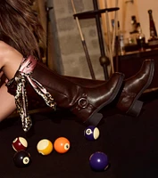 Bold Statements Under-The-Knee Moto Boots