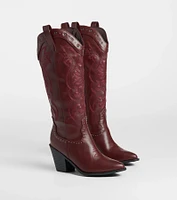 Back The West Studded Cowboy Boots
