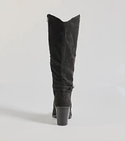 Fab Slay Buckle Strap Under-The-Knee Boots