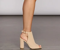 Peep Toe Booties