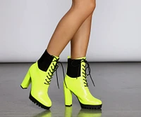 Ready To Rage Croc Lace Up Boots