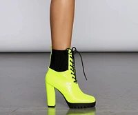 Ready To Rage Croc Lace Up Boots