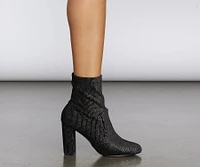 Disco Daze Velvet Booties
