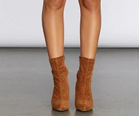 Corduroy Ankle Booties