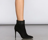 Rhinestone Cuff Stiletto Booties