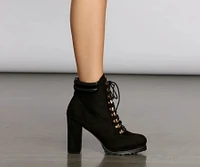 Givin' Me Life Lug Heeled Booties