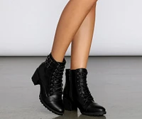 True To Me Faux Leather Booties