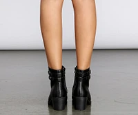 True To Me Faux Leather Booties