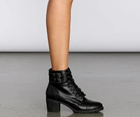 True To Me Faux Leather Booties