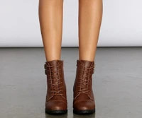 True To Me Faux Leather Booties