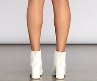 So Sleek Block Heel Booties