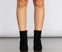 Don't Tempt Me Faux Suede Booties